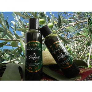 SAVON D'ALEP LIQUIDE PREMIUM À L'HUILE D'OLIVE VIERGE & À L'HUILE DE LAURIER PURE 5% (250 ML)