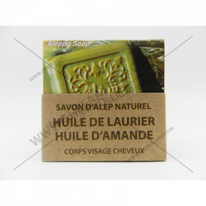 SAVON D'ALEP NATUREL À L'HUILE DE LAURIER & À L'HUILE D'AMANDE