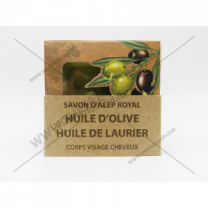 SAVON D'ALEP ROYAL À L'HUILE D'OLIVE & À L'HUILE DE LAURIER