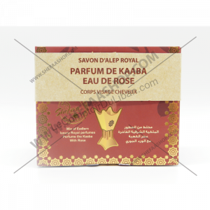 SAVON D'ALEP ROYAL AU PARFUM DE KAABA & À L'EAU DE ROSE